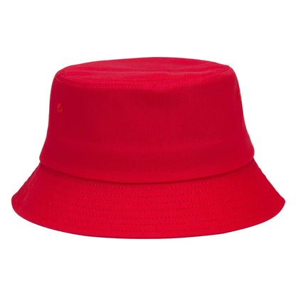 100 Cotton Solid Color Bucket Hat Summer Sun Protection Breathable Round Crown