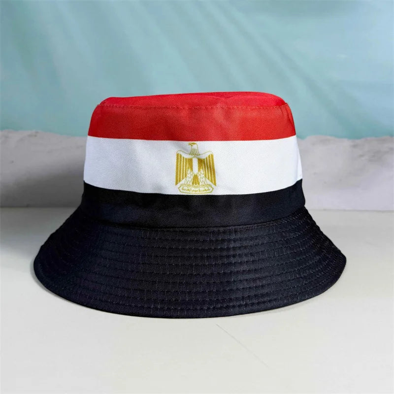 Countries National Flag Bucket Hat Men Women Football Fan Party Cup Reversible Sun Soccer Fans