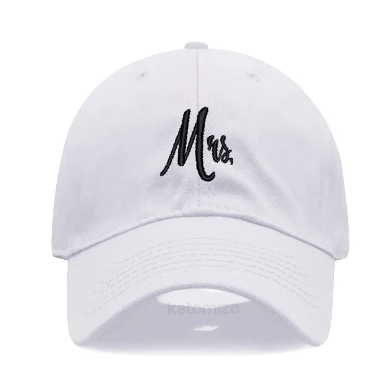 Matching Mr Mrs Baseball Cap Men S Women Cotton Embroidery Sport Golf Caps Bridal Gift Newlywed