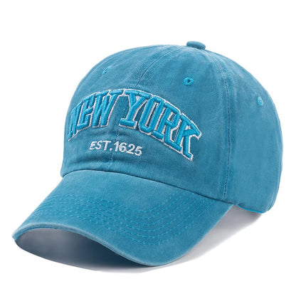 York Washed Cotton Cap Men Women Gorras Snapback Caps Baseball Sun Protection Casquette Dad Hat