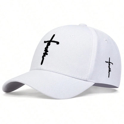 Faith Embroidery Baseball Cap Men Women Spring Summer Sun Hats Cotton Snapback Hat Unises Hip Hop