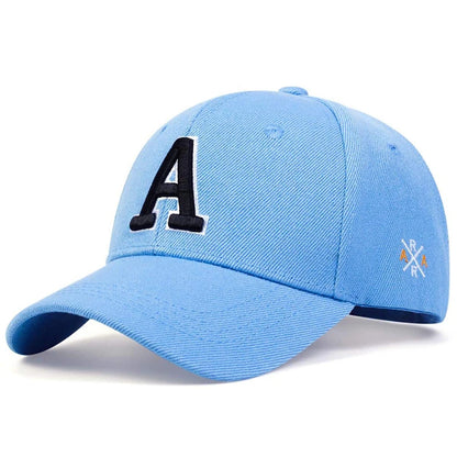 Unisex Letter Embroidery Baseball Cap Spring Autumn Snapback Hat Adjustable Casual Sunscreen
