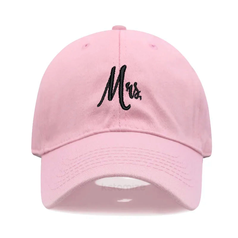 Matching Mr Mrs Baseball Cap Men S Women Cotton Embroidery Sport Golf Caps Bridal Gift Newlywed