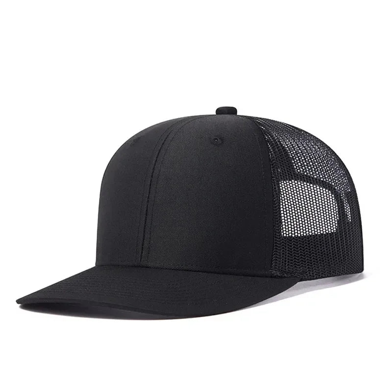 Summer Mesh Baseball Cap Men Women Slight Curved Snapback Trucker Hat Unisex Casual Outdoor