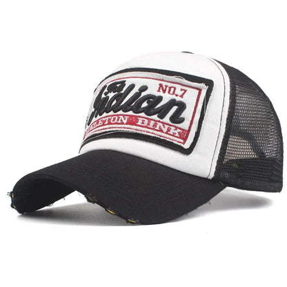 Streetwear Letter Embroidery Mesh Dad Baseball Cap Snapback Hip Hop Outdoor Y2k Trucker Hats Gorras
