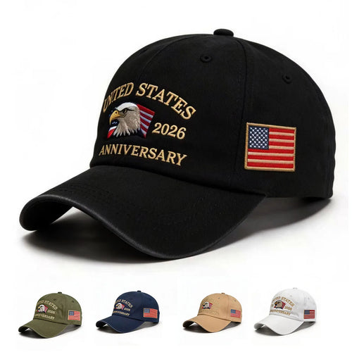 250th Anniversary Twill Baseball Cap Unisex Sun Hat Visor