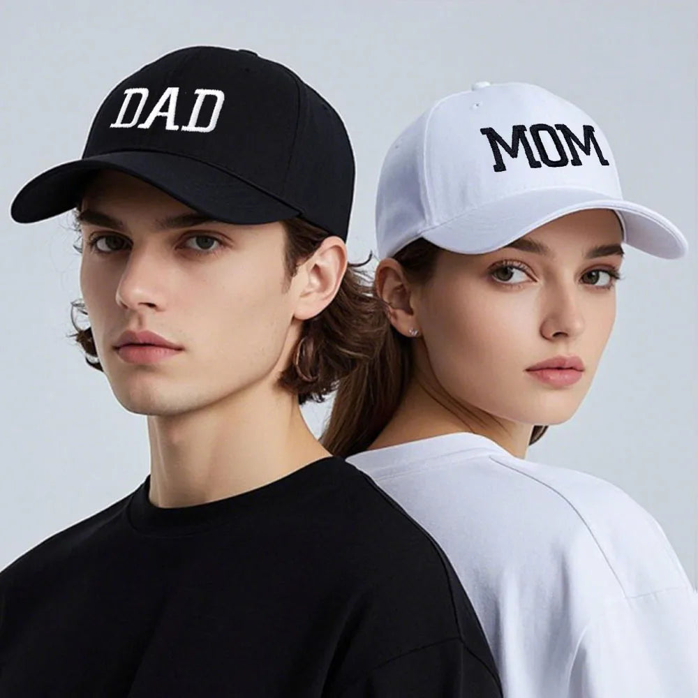 Dad Mom Embroidery Baseball Cap Women Men Hat Sport Visors Snapback Sun Breathable Outdoor Caps