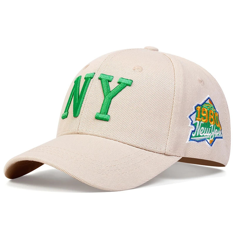 Unisex Letter Embroidery Baseball Caps Spring Autumn Outdoor Adjustable Casual Hats Sunscreen Hat