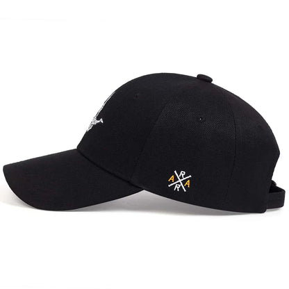 Unisex Skeleton Fingers Embroidery Baseball Caps Spring Autumn Outdoor Adjustable Casual Hats