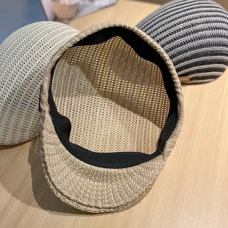 New Straw hats Men's caps Baseball cap Golf cap peaky hat Women's cap UV Protection Sun Visor Seaside Beach Hat Tide Summer Hat