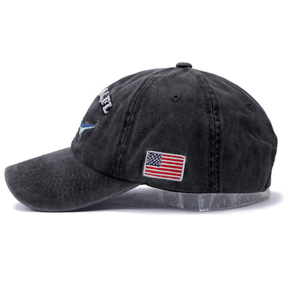 Wash Cotton America Flag Shark Men S Baseball Cap Women Snapback Hats Bone Hip Hop Dad Hat Gorras