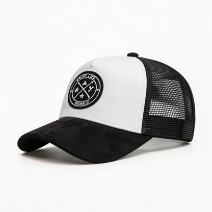 Letter Embroidered Baseball Cap Suede Breathable Mesh Truck Driver Men Women Sun