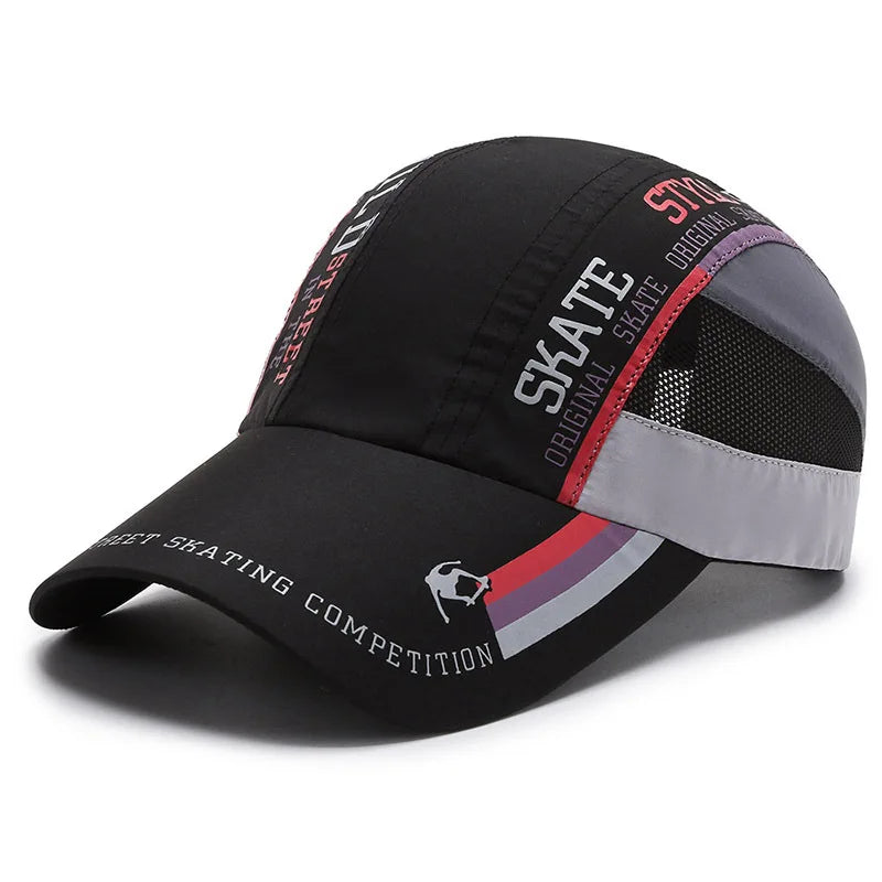 Breathable Quick Dry Unisex Baseball Cap for Outdoor Sports and Sun Protection For Women & Men