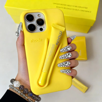 Rhode Lemontini Lip Case for iPhone – Silicone Phone Case with Lip Glaze Holder