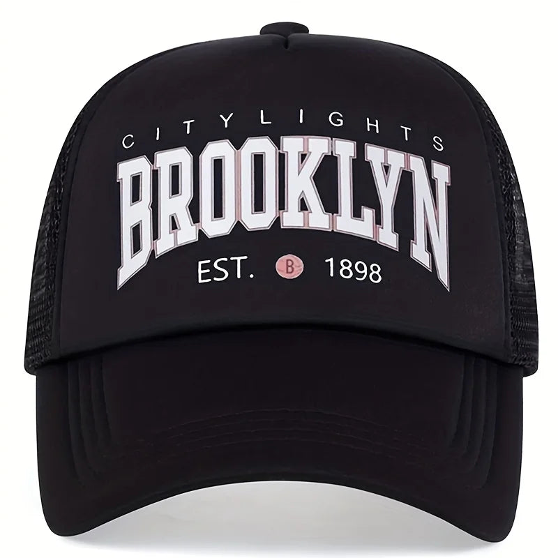 Unisex Brooklyn Printing Baseball Net Caps Spring Summer Outdoor Adjustable Casual Hats Sunscreen