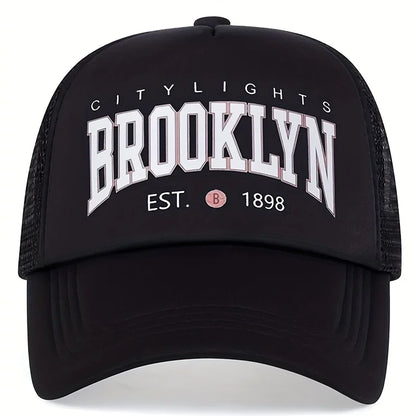 Unisex Brooklyn Printing Baseball Net Caps Spring Summer Outdoor Adjustable Casual Hats Sunscreen