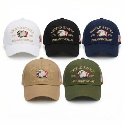250th Anniversary Twill Baseball Cap Unisex Sun Hat Visor
