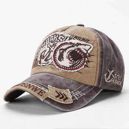 News Outdoor Sports Cotton Baseball Cap Retro Embroidery Men S Hip Hop Rebound Caps Snapback Hats
