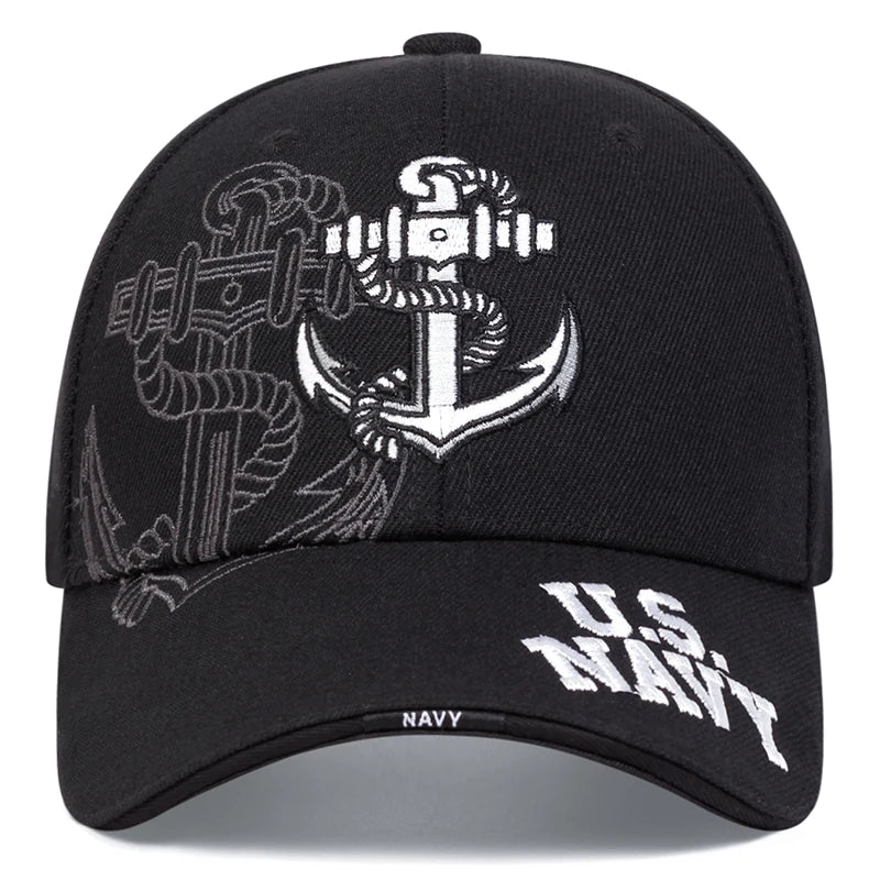 Unisex Anchor Embroidery Baseball Caps Spring Autumn Outdoor Adjustable Casual Hats Sunscreen Hat