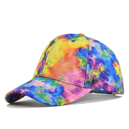 Unisex Spring Summer Dyed Baseball Cap Korean Version Trendy Hat Men Women Outdoor Sun Protection