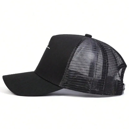 Unisex Cross Embroidery Baseball Net Caps Adjustable Casual Hats Spring Summer Outdoor Sunscreen Hat