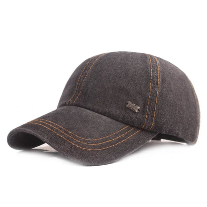 Vintage Washed Cotton Baseball Cap Men Women Denim Dad Hat Adjustable Trucker Style Low Profile Sun