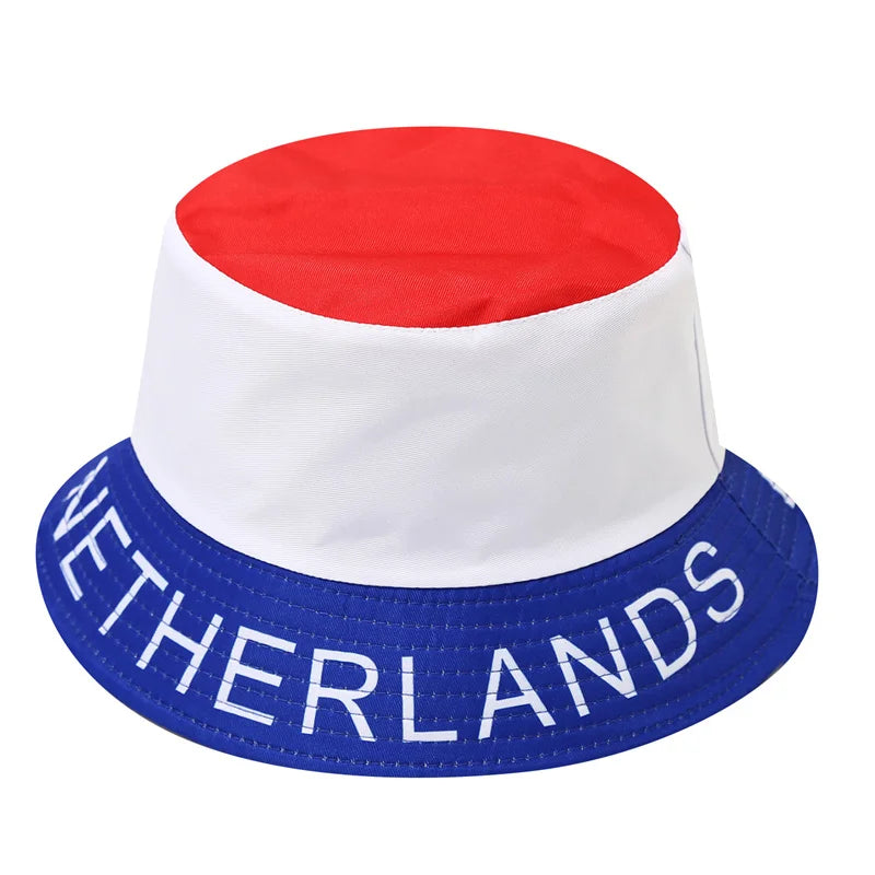 Countries National Flag Bucket Hat Men Women Football Fan Party Cup Reversible Sun Soccer Fans