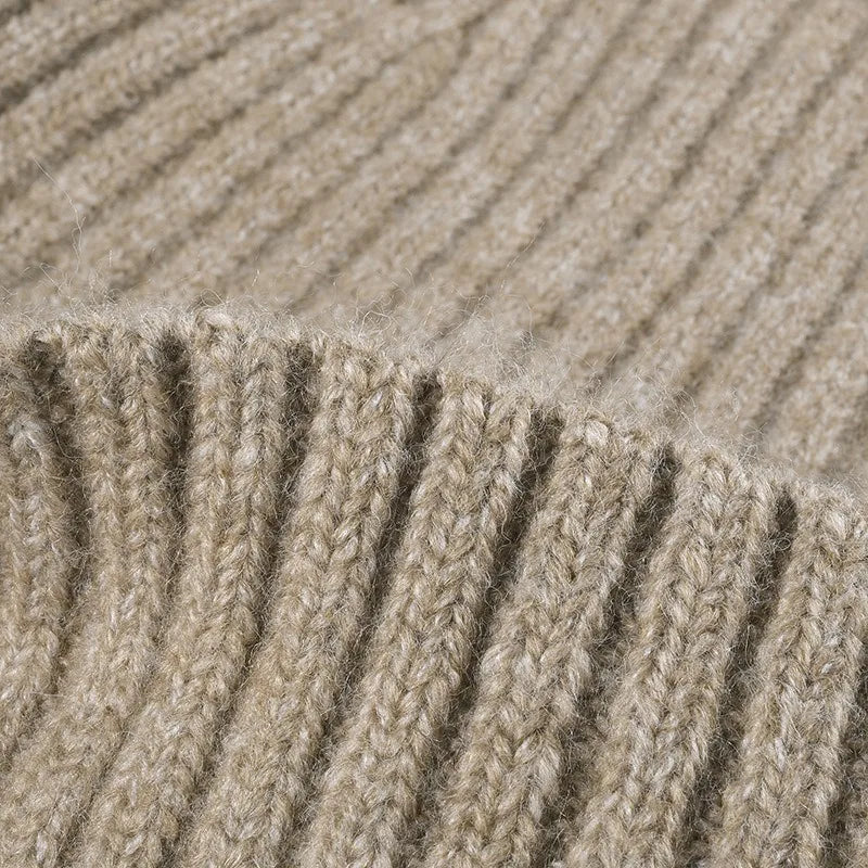 Cool Women Man Autumn Winter Thick Wool Beanie Hat Outdoor Earflaps Warm Knitted Cap Men - Thick