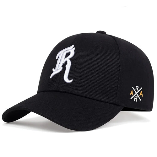 Letter Embroidery R Baseball Caps Women Men Autumn Winter Cotton Adjustable Snapback Hat Casual Hip