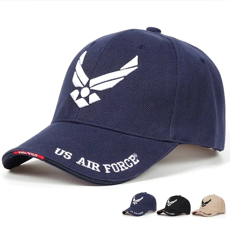 Us Air Force V-Mark Embroidery Baseball Caps Spring Autumn Outdoor Adjustable Casual Hats Sunscreen