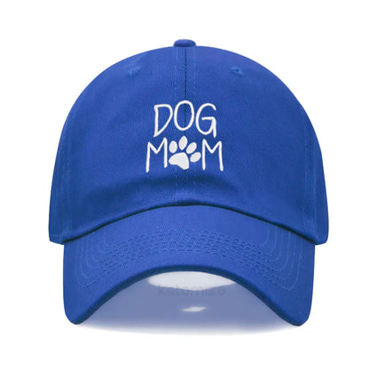 Dog Mom Embroidered Baseball Cap Women Men Adjustable Soft Cotton Dad Hat Unisex Classic Golf Caps