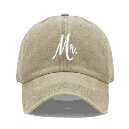 Matching Mr Mrs Baseball Cap Men S Women Cotton Embroidery Sport Golf Caps Bridal Gift Newlywed