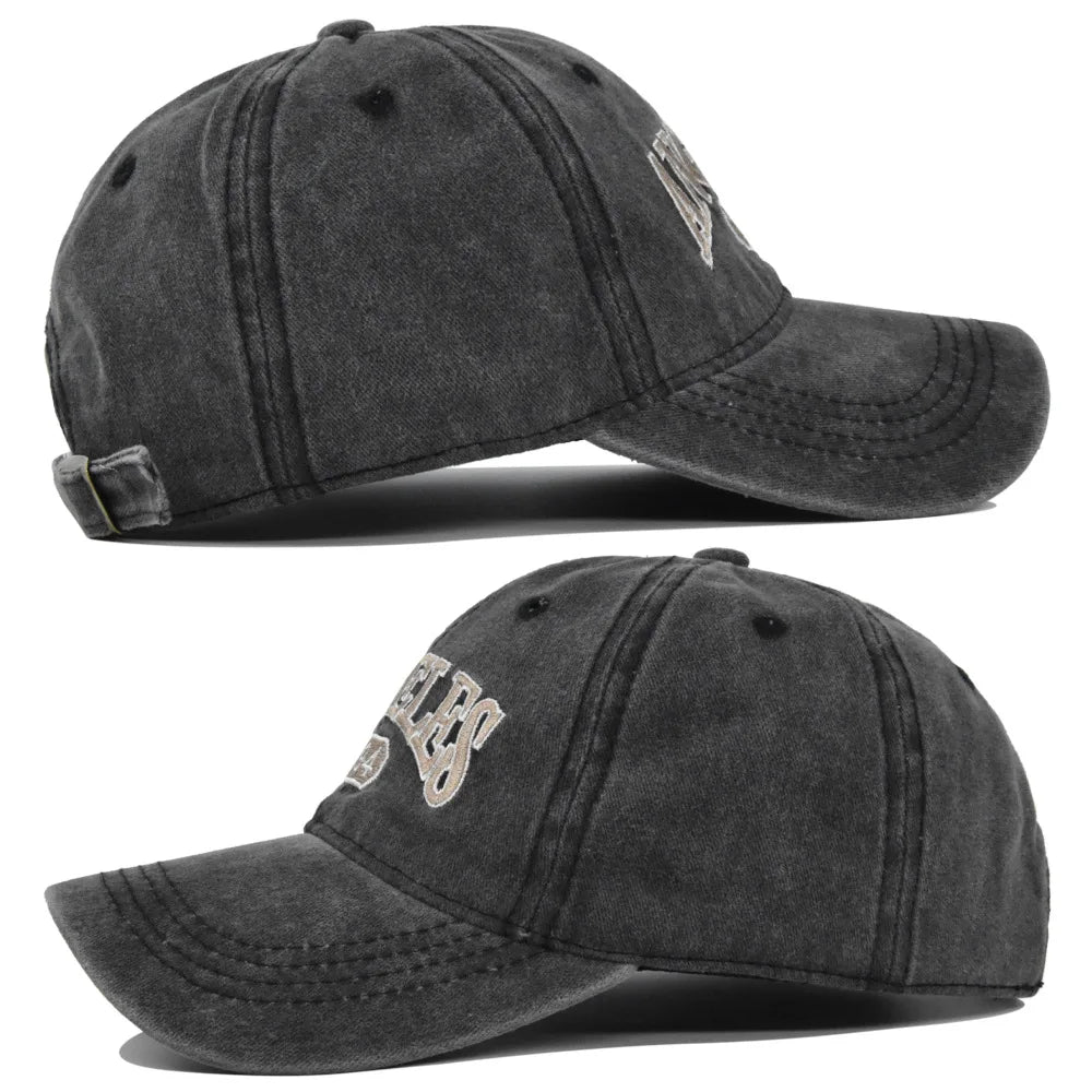 Cotton Baseball Cap Men Women Letter Embroidery Hat Soft Top Casual Retro Snapback Hats Unisex