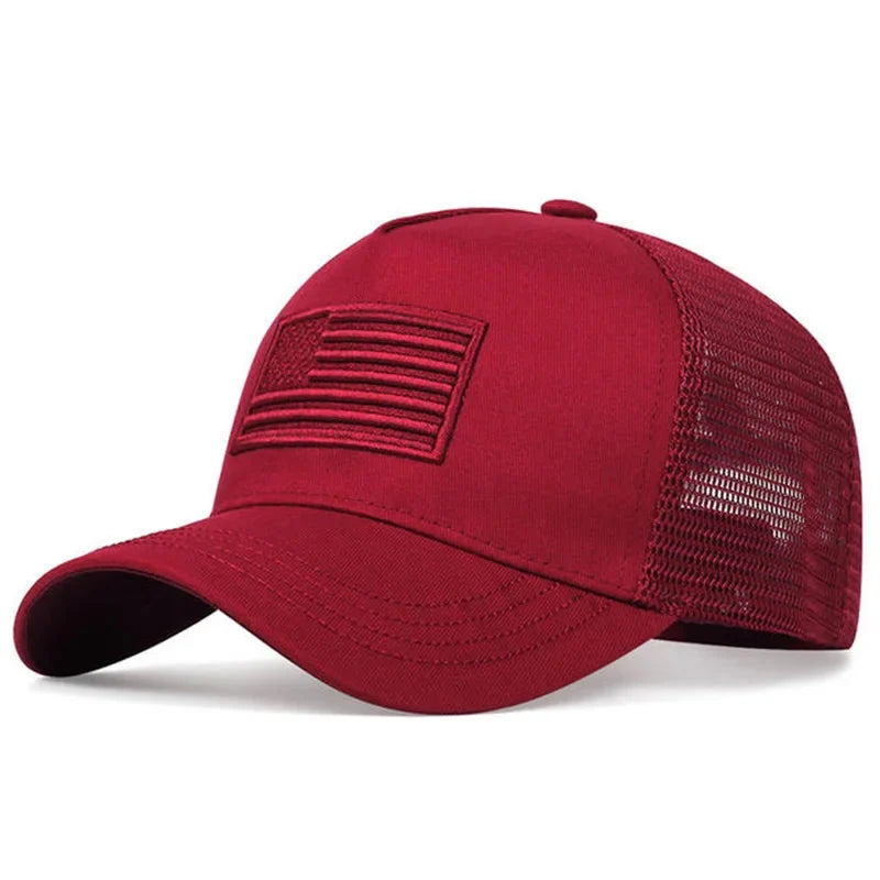 American Flag Camouflage Baseball Capsmen's Summer Hats, Sunscreen Hats, Women's Summer Hats, Popular Tennis Hats