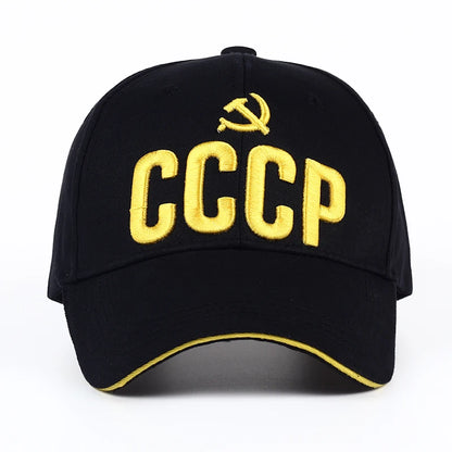 Cccp Russian Style Baseball Cap Unisex Black Red Cotton Snapback 3d Embroidery Best Garros