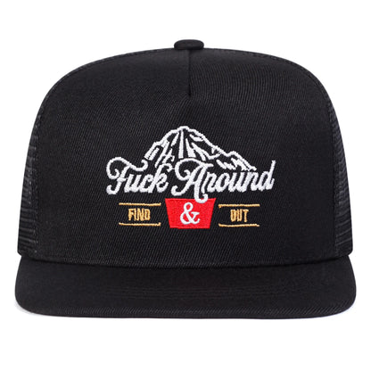 Unisex Anound Letter Embroidery Hip-Hop Net Hats Spring Summer Outdoor Adjustable Casual Baseball
