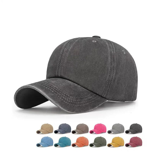 Washed Cotton Men Women Snapbackhat Vintage Hip Hop Caps Solid Color Dad Hat Bonecasquette Outdoor