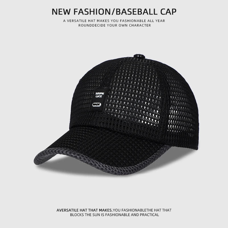 [NORTHWOOD] Men's Mesh Baseball Cap Breathable Summer Caps Dad Hat Outdoor Fishing Hats Bone Gorras Snapback Trucker Cap