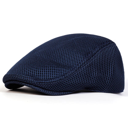 Men Mesh Breathability Newsboy Caps British Painters Hats Spring Summer Flat Cap Hip Hop Berets