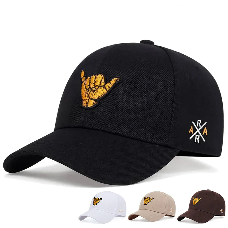 Finger Baseball Cap Outdoor Sports Cotton Embroidery Hip Hop Streetwear Kpop Snapback Hat Casual