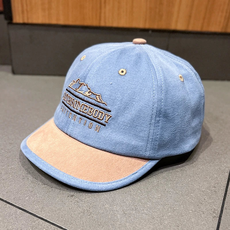 Quick-drying Unisex Retro Baseball Cap with Adjustable Short Brim, Ideal Choice for Gifts