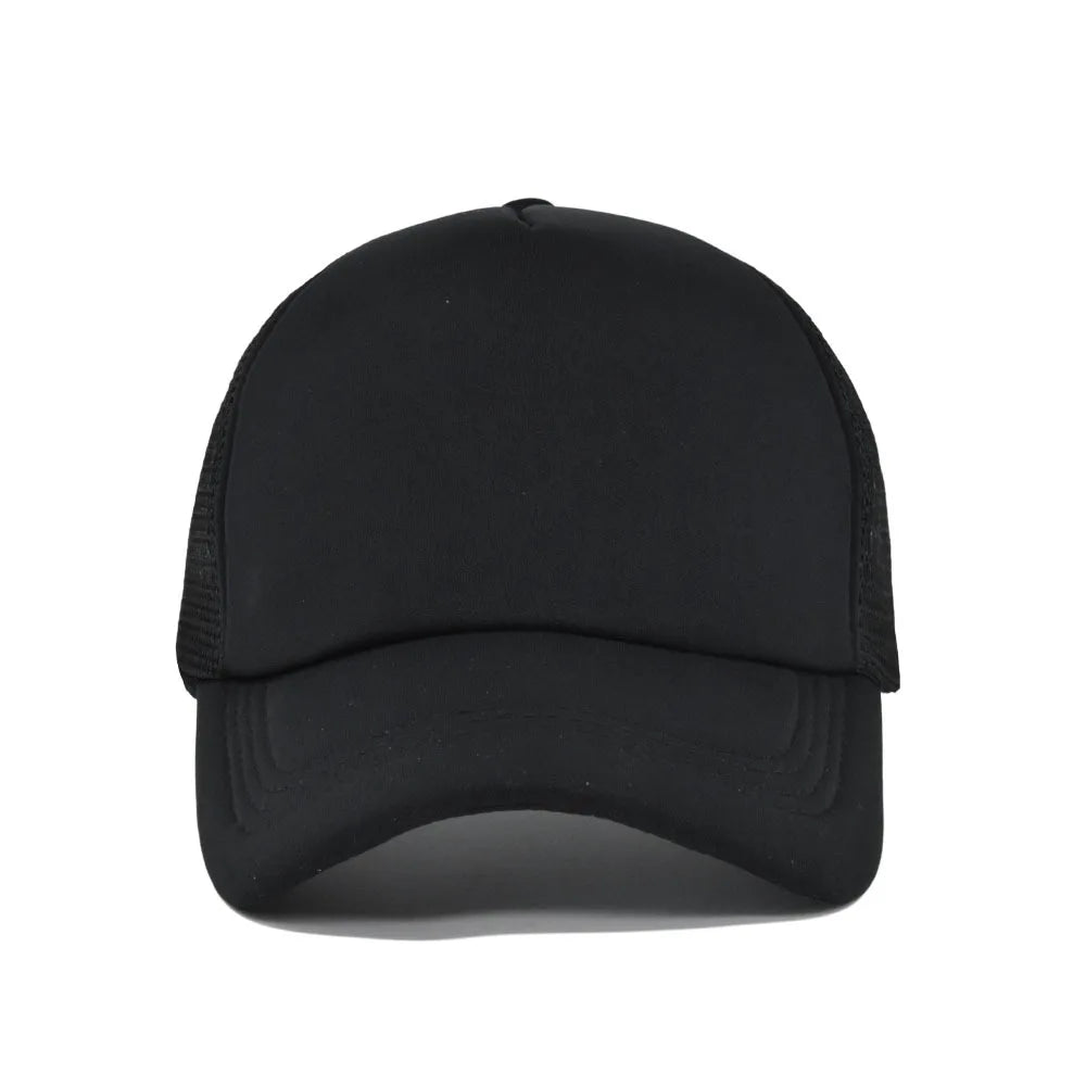 New 2026 Summer Mesh Baseball Cap for Unisex High Quality Adjustable Breathable Trucker Outdoor Sport Sun Hat Snapback Casquette