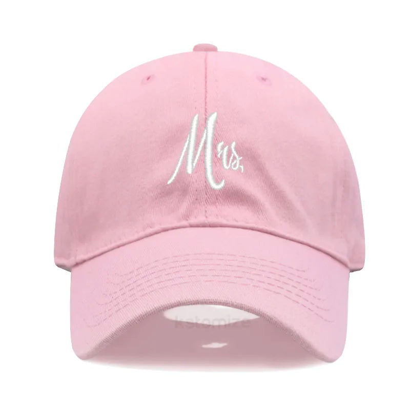 Matching Mr Mrs Baseball Cap Men S Women Cotton Embroidery Sport Golf Caps Bridal Gift Newlywed