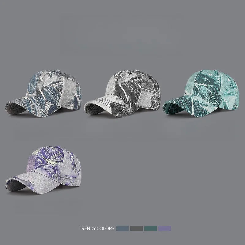 Women Men Washed Cotton Baseball Cap Male Female Retro Four Seasons Outdoor Sports Snapback Hat