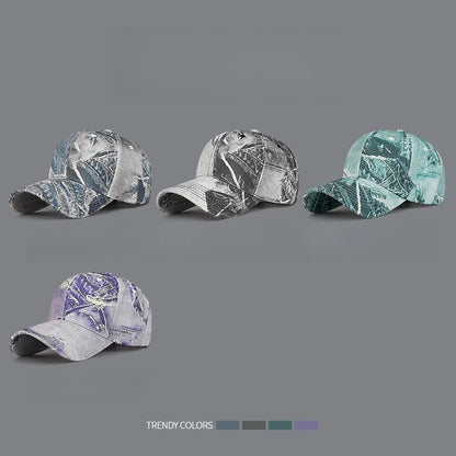 Women Men Washed Cotton Baseball Cap Male Female Retro Four Seasons Outdoor Sports Snapback Hat