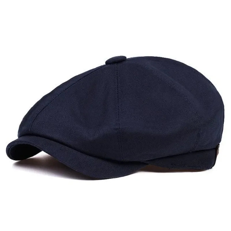 Newsboy Cap Men S Twill Cotton Hat 8 Panel Baker Caps Retrogatsby Hats Casual Brand Beret Male