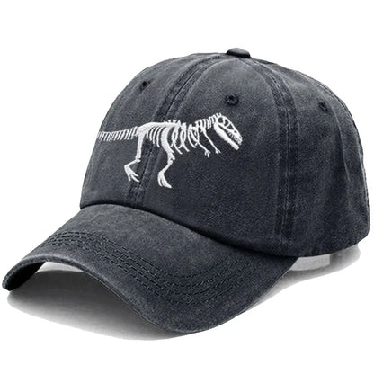 Cotton Baseball Cap Men Women Unisex Embroidery Dinosaur Tyrannosaurus Rex Dad Hat Protection