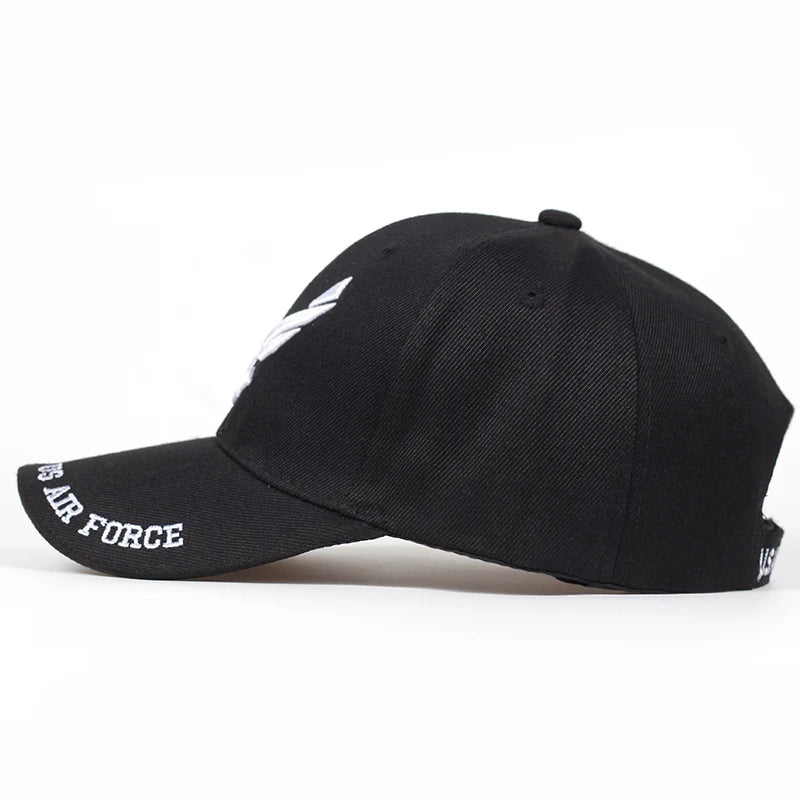 Us Air Force V-Mark Embroidery Baseball Caps Spring Autumn Outdoor Adjustable Casual Hats Sunscreen