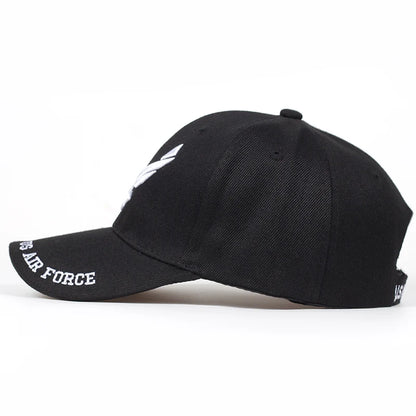 Us Air Force V-Mark Embroidery Baseball Caps Spring Autumn Outdoor Adjustable Casual Hats Sunscreen