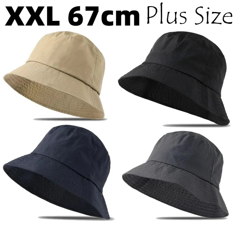 Large Bucket Hats Men Women's Quick Drying Sunscreen Mountaineering Big Head Summer UV Protection Sun Hat Panama
